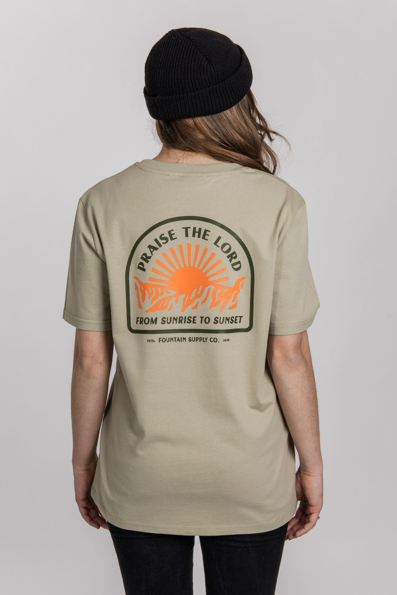 Praise the lord – Light Khaki– T-Shirt Fountain Supply
