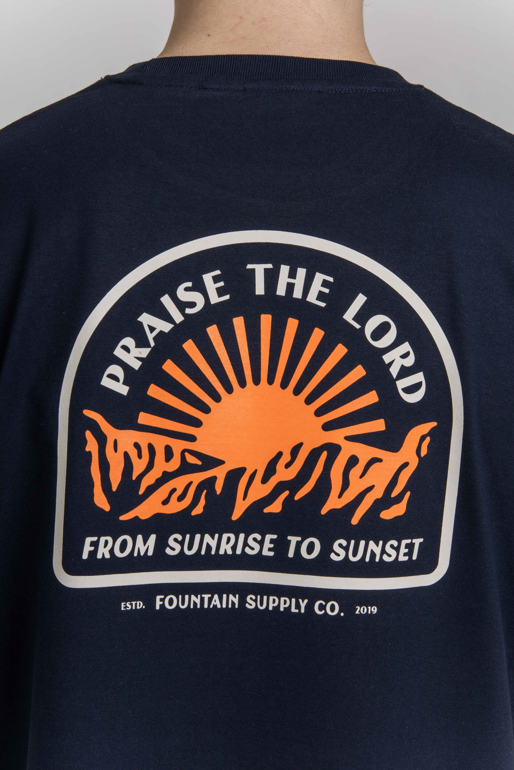 Praise the lord – Navy – T-Shirt Fountain Supply