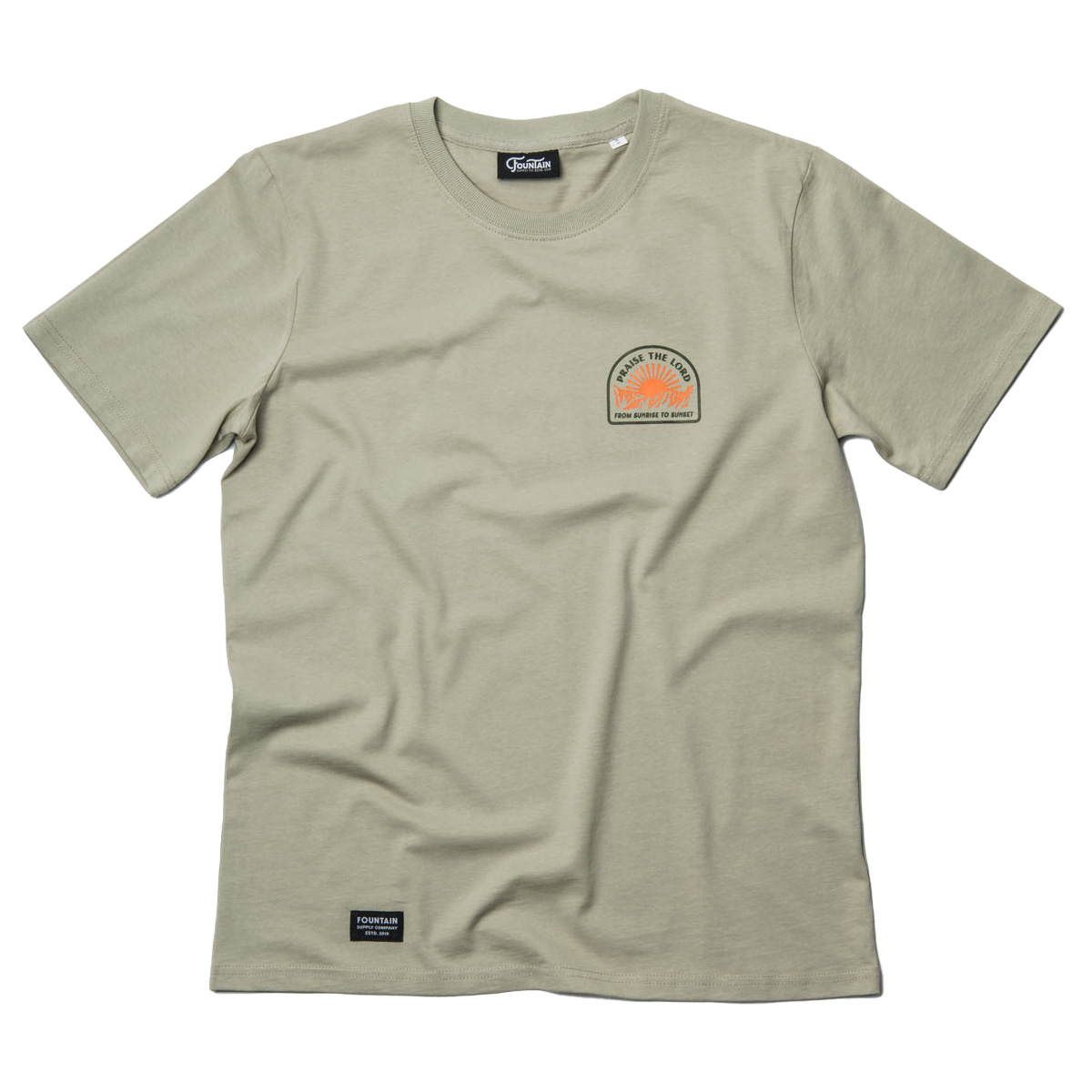 Praise the lord – Light Khaki– T-Shirt Fountain Supply
