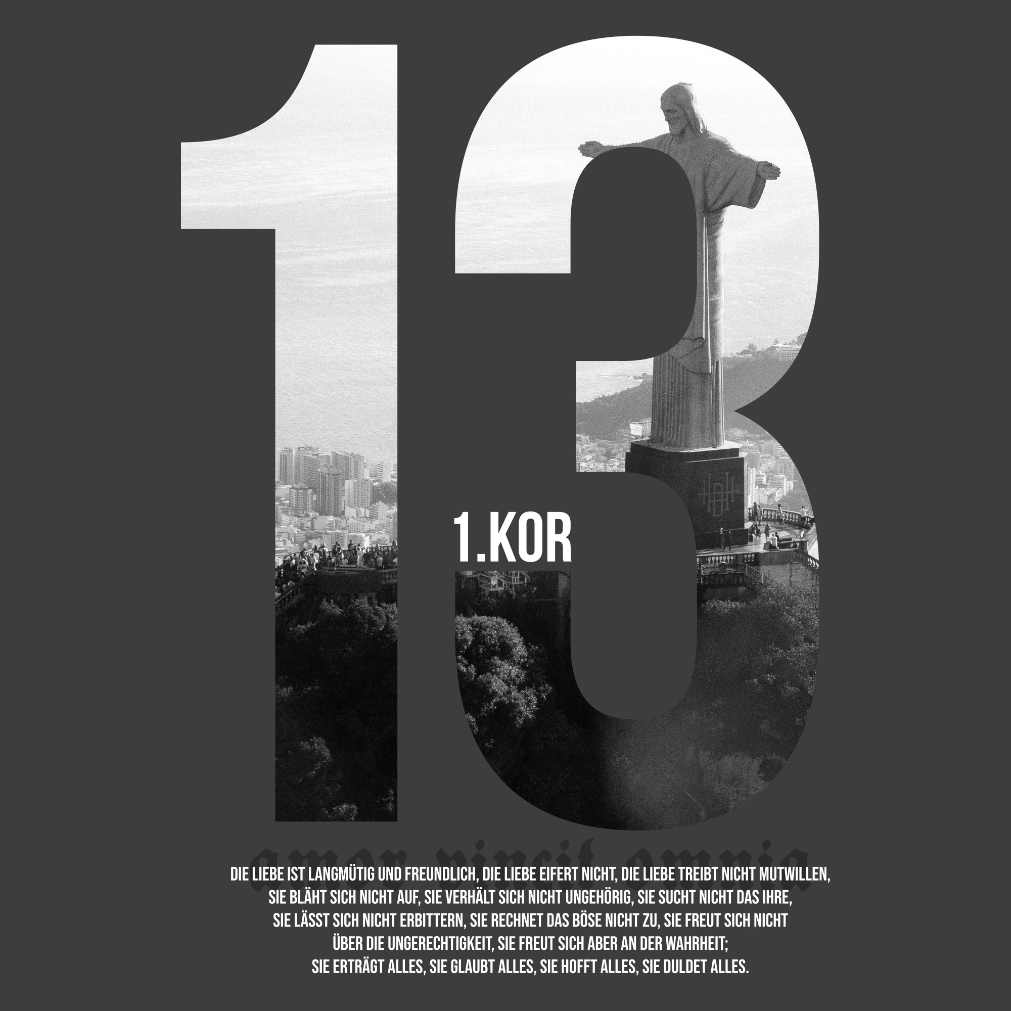 Hoodie 1. Korinther 13 – Motiv