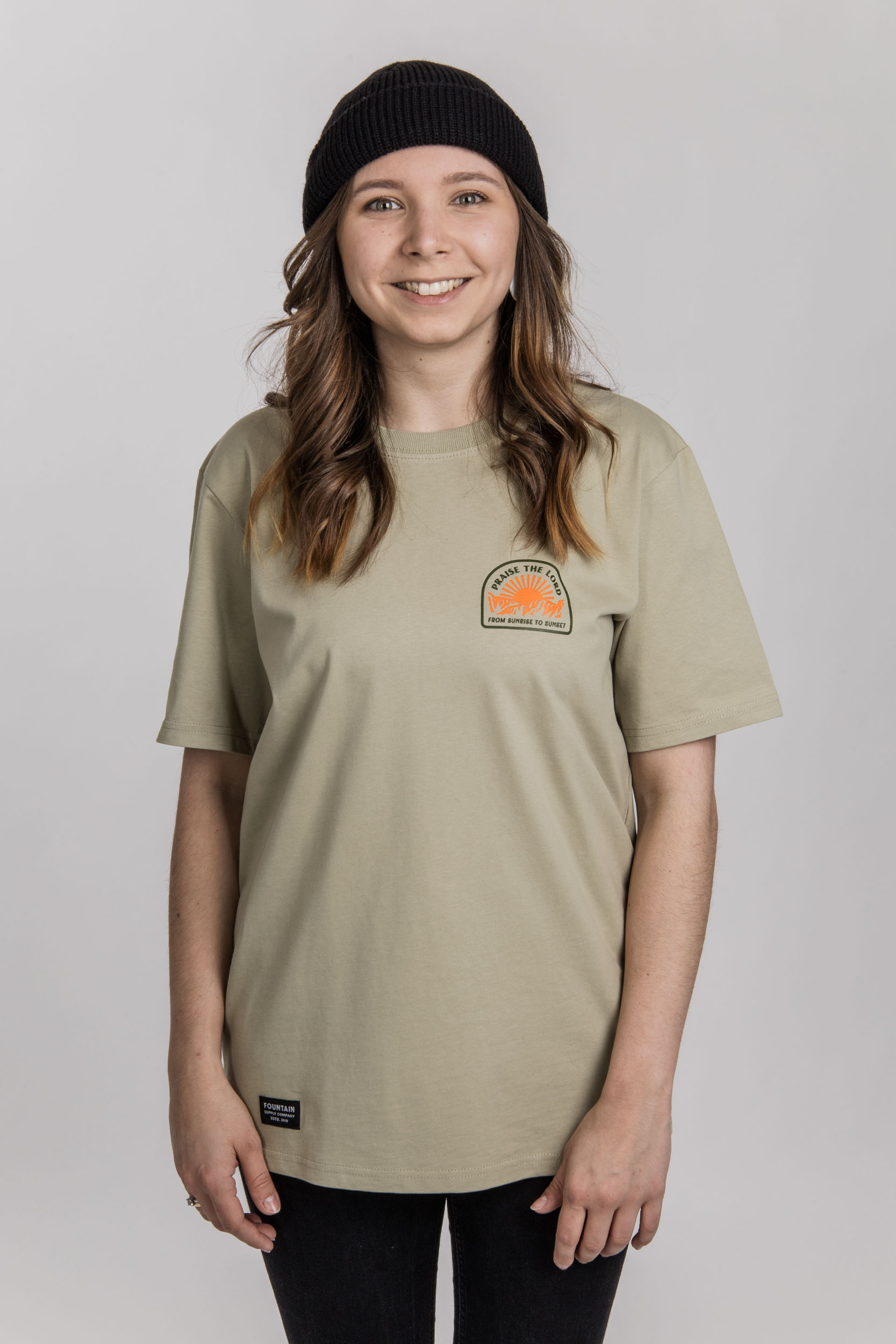 Praise the lord – Light Khaki– T-Shirt Fountain Supply