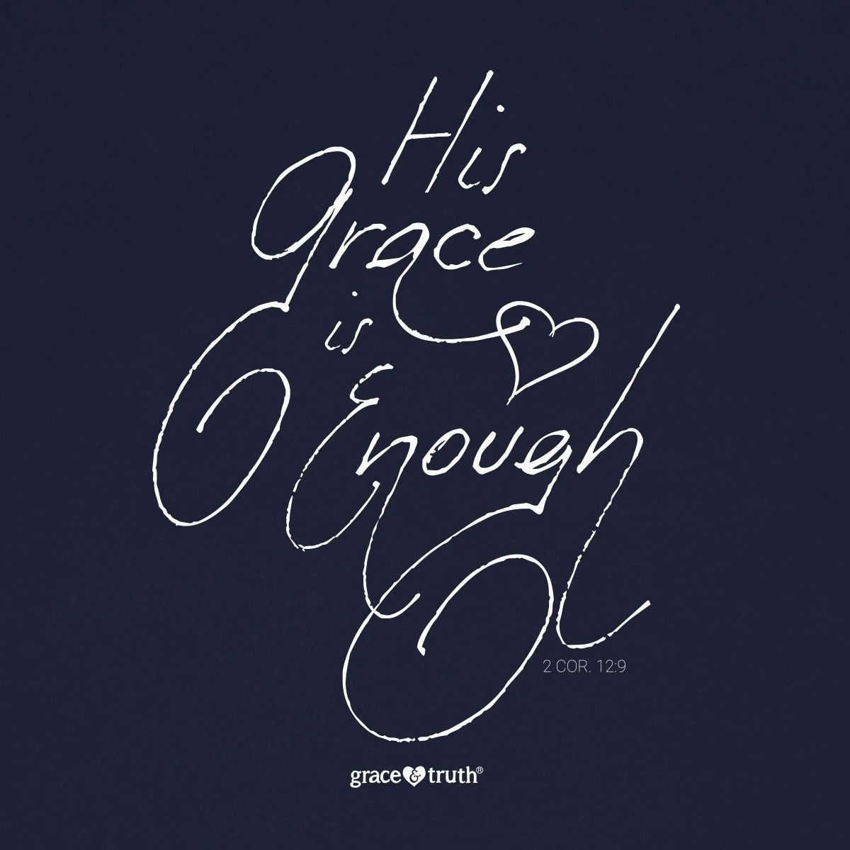 God's Grace is Enough – grace & truth ® Girlie-Shirt