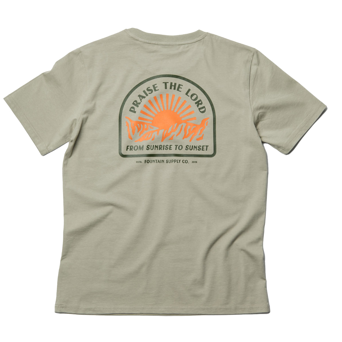Praise the lord – Light Khaki– T-Shirt Fountain Supply