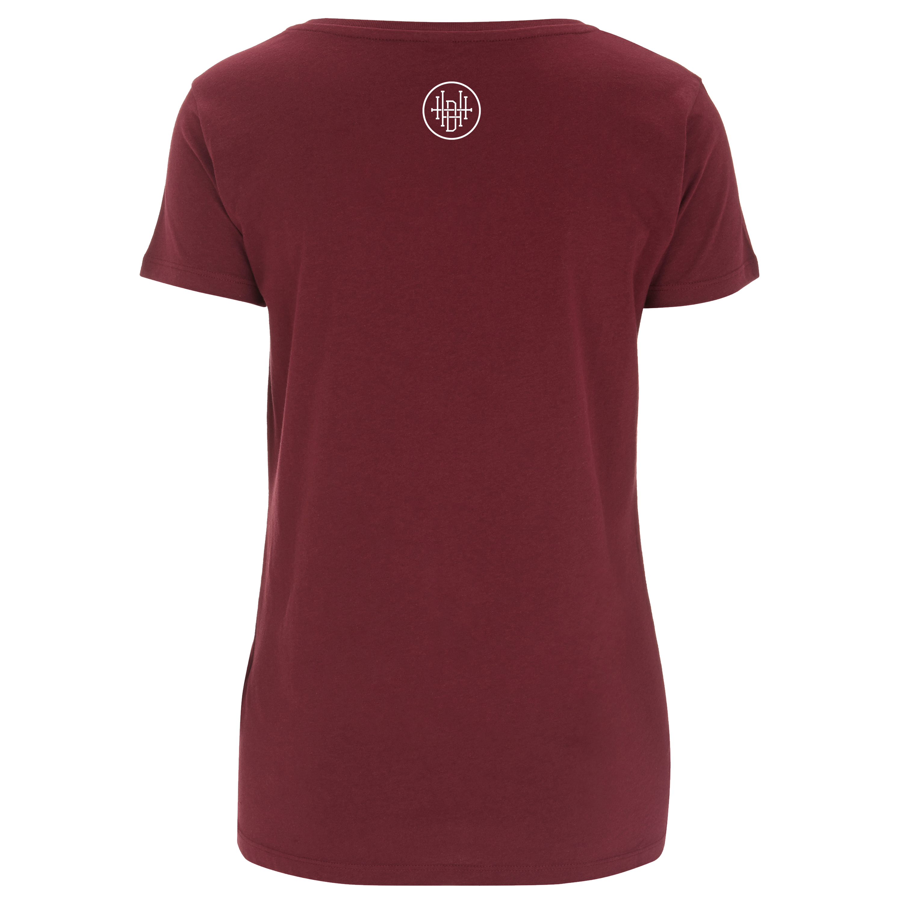 Girlie-Shirt Enter through the narrow gate – burgundy