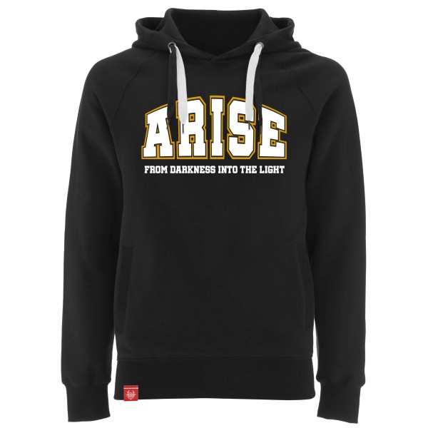 Hoodie Arise – from darkness into the light – schwarz