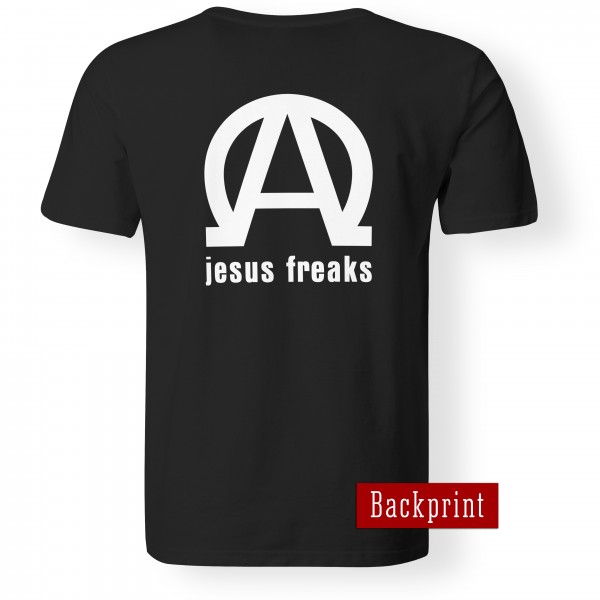 T-Shirt Jesus Freaks Alpha Omega Newschool (Schwarz)