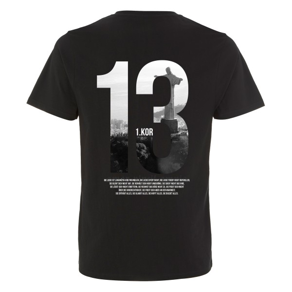 T-Shirt – 1. Korinther 13 – schwarz