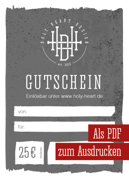 Gutschein 25 €