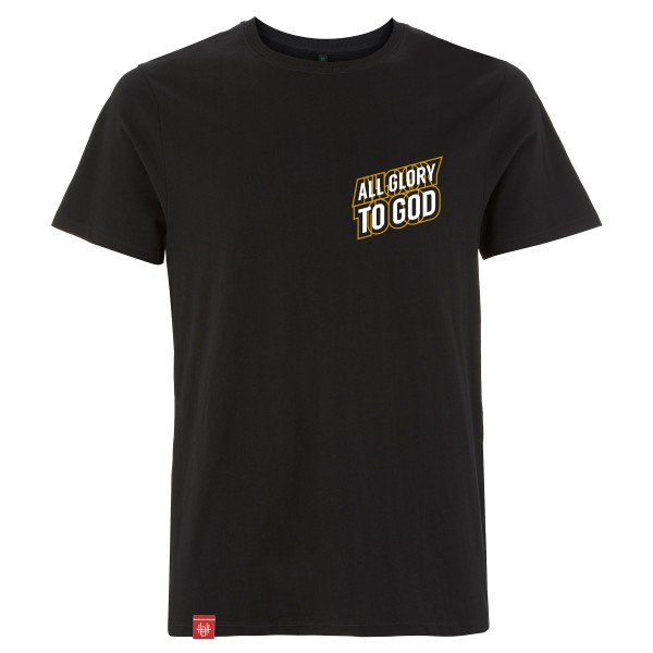 T-Shirt – All glory to god – schwarz