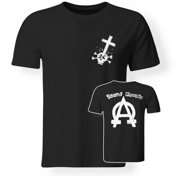 T-Shirt Jesus Freaks Alpha Omega Oldschool (Schwarz)