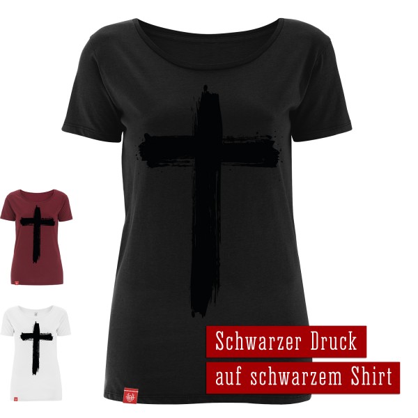 Girlie-Shirt Kreuz – Holy Heart Design