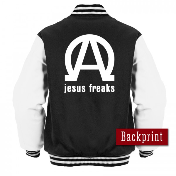 College Jacke Jesus Freaks Alpha Omega Newschool